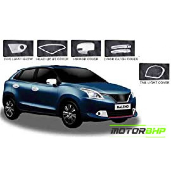 Maruti Suzuki Baleno Chrome Accessories Combo Kit (Set of 6 items) (2019 Onwards)