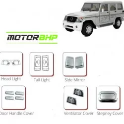 Mahindra Bolero (2007 Onwards) Chrome Accessories Combo Kit (Set of 7 items)