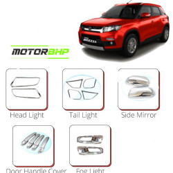 Maruti Suzuki Brezza 2016 Chrome Accessories Combo Kit (Set of 6 items) Maruti Suzuki Brezza 2016 Chrome Accessories Combo Kit (Set of 6 items)