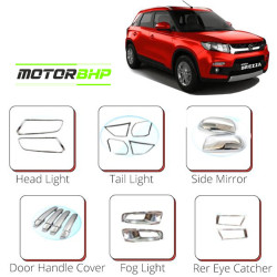 Maruti Suzuki Brezza 2016 Chrome Accessories Combo Kit (Set of 7 items) Maruti Suzuki Brezza 2016 Chrome Accessories Combo Kit (Set of 7 items)