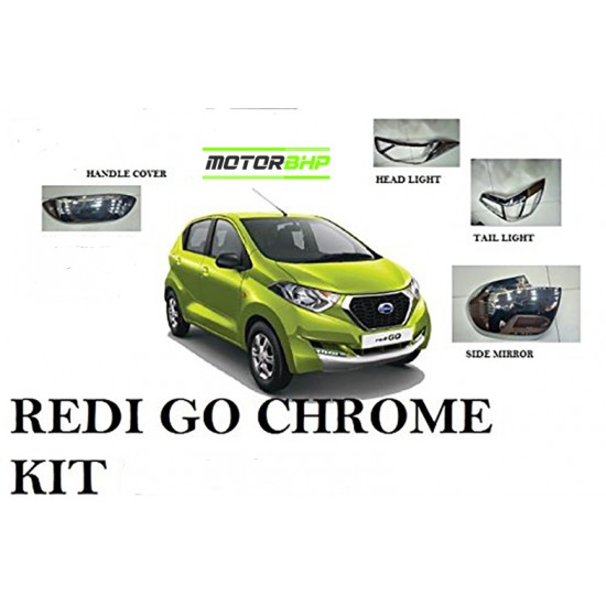 Renault Datsun Go Chrome Accessories Combo Kit  (Set of 6 items) 