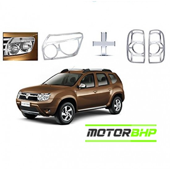 Renault Duster (2016 Onwards) Chrome Accessories Combo Kit  (Set of 6 items) 