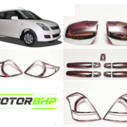 Maruti Suzuki Dzire Chrome Accessories Combo Kit (Set of 6 items) (2012-Onwards)  Maruti Suzuki Dzire Chrome Accessories Combo Kit (Set of 6 items) (2012-Onwards)