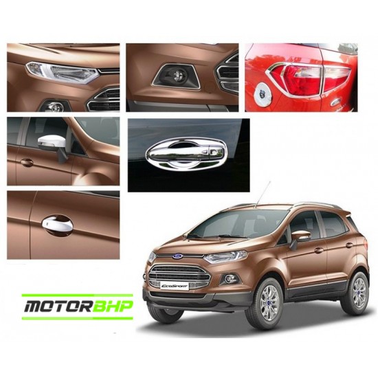 Ford Eco Sports (2018 Onwards) Chrome Accessories Combo Kit  (Set of 6 items) 