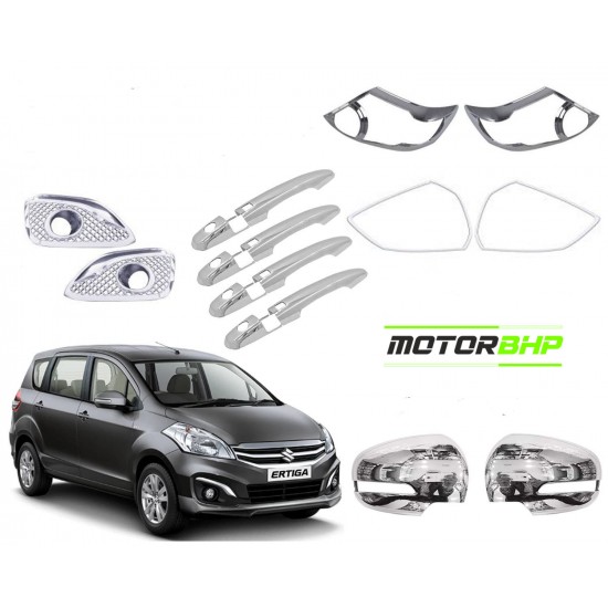 Maruti Suzuki Ertiga 2015 Chrome Accessories Combo Kit (Set of 7 items)