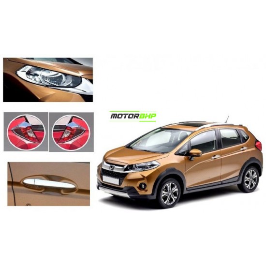 Honda WRV (2017 Onwards) Chrome Accessories Combo Kit  (Set of 6 items) 