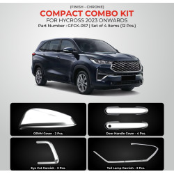 Toyota Hycross Chrome Accessories Combo Kit (Set of 4 items)