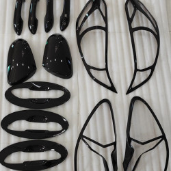 Hyundai Grand i10 Nios Black Chrome Accessories Combo Kit (2022-Onwards) Set Of 5pcs Hyundai Grand i10 Nios Black Chrome Accessories Combo Kit (2022-Onwards) Set Of 5pcs