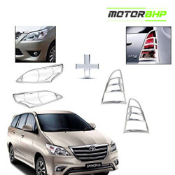 Toyota Innova (2014 Onwards) Chrome Accessories Combo Kit  (Set of 6 items) 