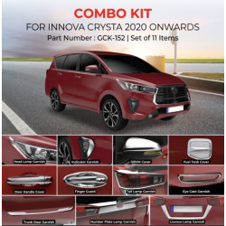 Toyota Innova Crysta Chrome Accessories Combo Kit (2016-Onwards) (Set of 11 items)   Toyota Innova Crysta Chrome Accessories Combo Kit (2016-Onwards) (Set of 11 items)