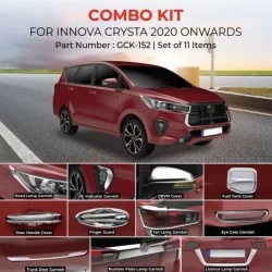  Toyota Innova Crysta Chrome Accessories Combo Kit (2016-Onwards) (Set of 11 items) 