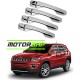 Jeep Compass Chrome Accessories Combo Kit  (Set of 7 items) 