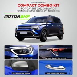 Carens Chrome Accessories Combo Kit (2022-Onwards) Set Of 4pcs Carens Chrome Accessories Combo Kit (2022-Onwards) Set Of 4pcs