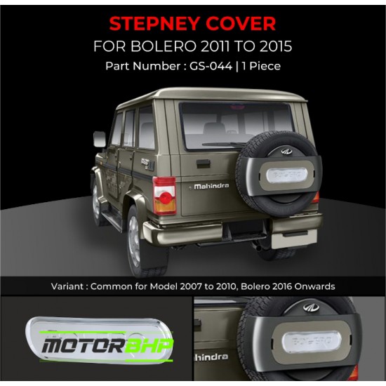Mahindra Bolero Stepney Cover Chrome (2011-2015)