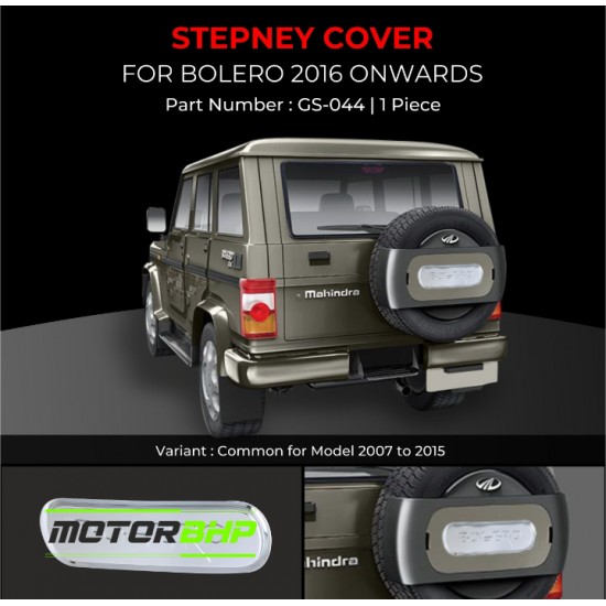 Mahindra Bolero Stepney Cover Chrome (2016 Onwards)