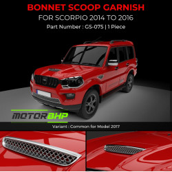 Mahindra Scorpio (2014-2016) Bonnet Scoop garnish Mahindra Scorpio (2014-2016) Bonnet Scoop garnish