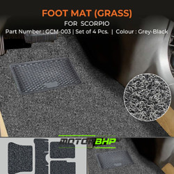 Mahindra Scorpio Foot Mats (Grass) (2009-2013) Black Mahindra Scorpio Foot Mats (Grass) (2009-2013) Black