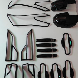 Maruti Suzuki Brezza Black Chrome Accessories Combo Kit (2022 Onwards) Set Of 5pcs Maruti Suzuki Brezza Black Chrome Accessories Combo Kit (2022 Onwards) Set Of 5pcs