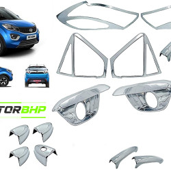 Tata Nexon (2017 Onwards) Chrome Accessories Combo Kit  (Set of 8 items)  Tata Nexon (2017 Onwards) Chrome Accessories Combo Kit  (Set of 8 items)