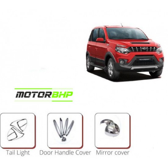 Mahindra Nuvo Sport  Chrome Accessories Combo Kit  (Set of 5 items) (2016 Onwards)
