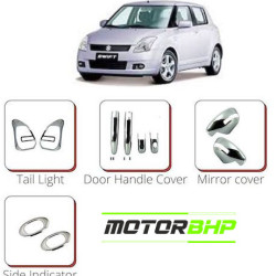 Maruti Suzuki Old Swift (2012 Onwards) Chrome Accessories Combo Kit (Set of 6 items) Maruti Suzuki Old Swift (2012 Onwards) Chrome Accessories Combo Kit (Set of 6 items)