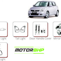 Maruti Suzuki Swift (2011 Onwards) Chrome Accessories Combo Kit (Set of 6 items) Maruti Suzuki Swift (2011 Onwards) Chrome Accessories Combo Kit (Set of 6 items)