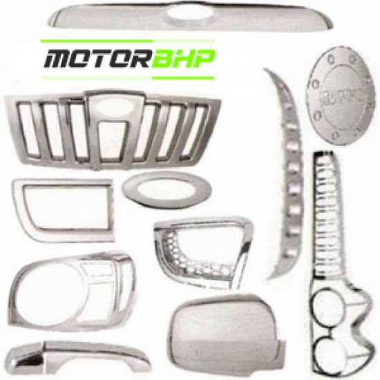 Mahindra Scorpio Chrome Accessories Combo Kit  (Set of 10 items) (2014 Onwards)