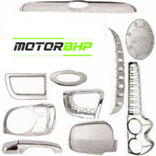  Mahindra Scorpio Chrome Accessories Combo Kit  (Set of 12 items) (2014 Onwards)