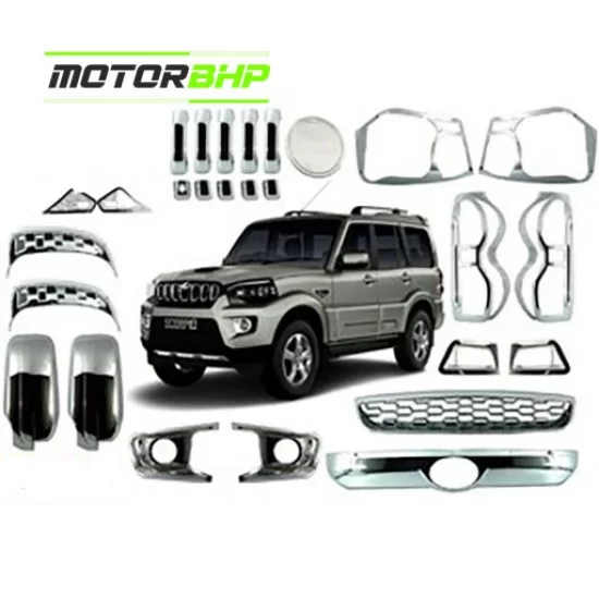  Mahindra Scorpio  Chrome Accessories Combo Kit  (Set of 13 items) (2017 Onwards)