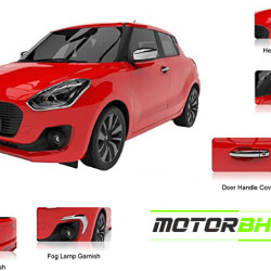 Maruti Suzuki Swift 2018 Chrome Accessories Combo Kit (Set of 6 items) Maruti Suzuki Swift 2018 Chrome Accessories Combo Kit (Set of 6 items)