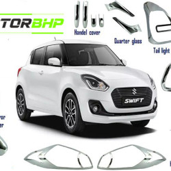 Maruti Suzuki Swift 2018 (Based Model) Chrome Accessories Combo Kit (Set of 8 items) Maruti Suzuki Swift 2018 (Based Model) Chrome Accessories Combo Kit (Set of 8 items)