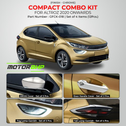 Tata Altroz (2020 Onwards) Chrome Accessories Combo Kit  (Set of 4 items)  Tata Altroz (2020 Onwards) Chrome Accessories Combo Kit  (Set of 4 items)