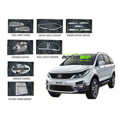 Tata Hexa (2017 Onwards) Chrome Accessories Mini Combo Kit (Set of 4 items) 