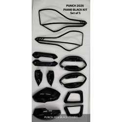 Tata New Punch Black Chrome Accessories Combo Kit (Set of 5 items) 2026 Tata New Punch Black Chrome Accessories Combo Kit (Set of 5 items) 2026