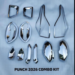 Tata New Punch Chrome Accessories Combo Kit (Set of 5 items) 2026 Tata New Punch Chrome Accessories Combo Kit (Set of 5 items) 2026