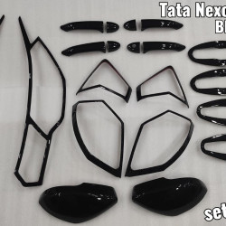 Tata Nexon Black Chrome Accessories Combo Kit  (Set of 5 items) (2020-Onwards) Tata Nexon Black Chrome Accessories Combo Kit  (Set of 5 items) (2020-Onwards)
