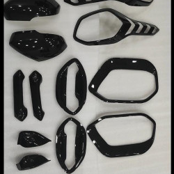 Tata Punch Black Chrome Accessories Combo Kit  (Set of 5 items) (2021-Onwards) Tata Punch Black Chrome Accessories Combo Kit  (Set of 5 items) (2021-Onwards)