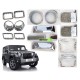 Mahindra Thar (2021 Onwards) Chrome Accessories Combo Kit  (Set of 8 items) 