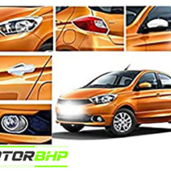 Tata Tiago (2016 Onwards) Chrome Accessories Combo Kit  (Set of 6 items)  Tata Tiago (2016 Onwards) Chrome Accessories Combo Kit  (Set of 6 items)