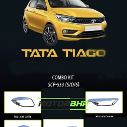 Tata Tiago (2020 Onwards) Chrome Accessories Combo Kit  (Set of 6 items)  Tata Tiago (2020 Onwards) Chrome Accessories Combo Kit  (Set of 6 items)