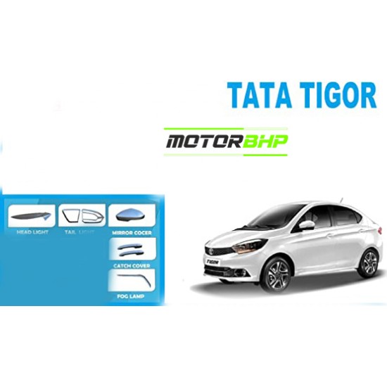 Tata Tigor (2016 Onwards) Chrome Accessories Combo Kit  (Set of 6 items) 