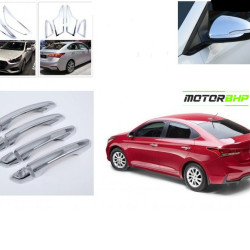 Hyundai Verna  (2017 Onwards) Chrome Accessories Combo Kit  (Set of 7 items)  Hyundai Verna  (2017 Onwards) Chrome Accessories Combo Kit  (Set of 7 items)