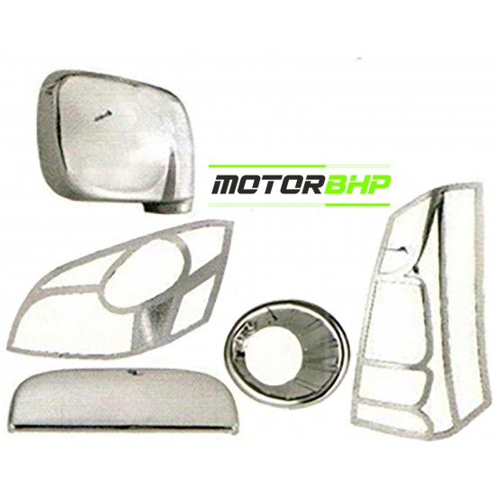 Maruti Suzuki WagonR 2010 Chrome Accessories Combo Kit (Set of 7 items)