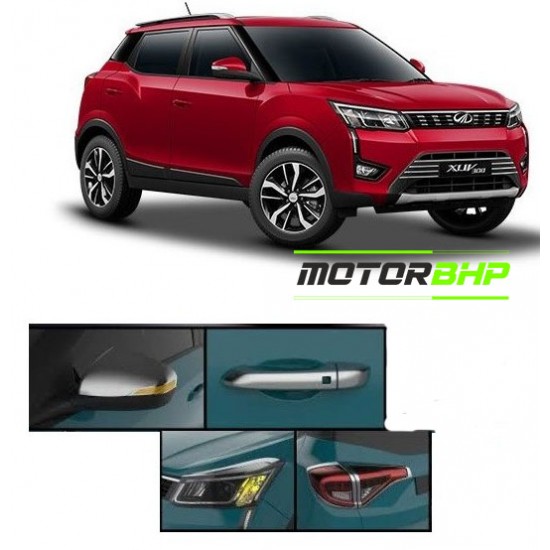 Mahindra XUV300 (2019 Onwards) Chrome Accessories Combo Kit  (Set of 12 items) 