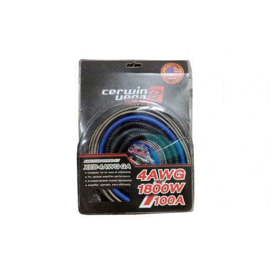 Cerwin Vega XED4AWG Amplifier Wiring Kit