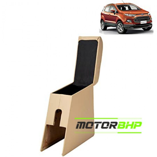 Ford Ecosport (2012-2016) Custom Fitted Wooden Car Center Console Armrest - Beige