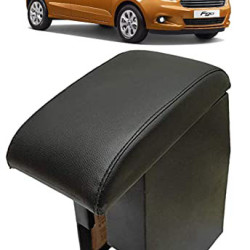 Ford Figo (2008-2014 Onwards) Custom Fitted Wooden Car Center Console Armrest - Black Ford Figo (2008-2014 Onwards) Custom Fitted Wooden Car Center Console Armrest - Black
