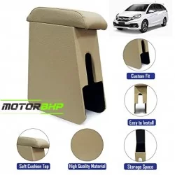 Honda Mobilio (2013-2016) Custom Fitted Wooden Car Center Console Armrest - Beige