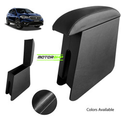 Maruti Suzuki S Cross (2014-2017) Custom Fitted Wooden Car Center Console Armrest - Black Maruti Suzuki S Cross (2014-2017) Custom Fitted Wooden Car Center Console Armrest - Black