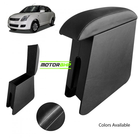 Maruti Suzuki Dzire  Custom Fitted Wooden Car Center Console Armrest - Black (2008-2012)